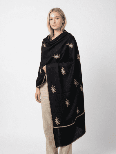 100% Pure Pashmina Sozni Shawl