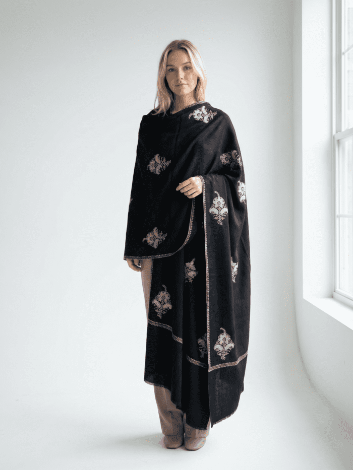 pure pashmina sozni embroidered shawl