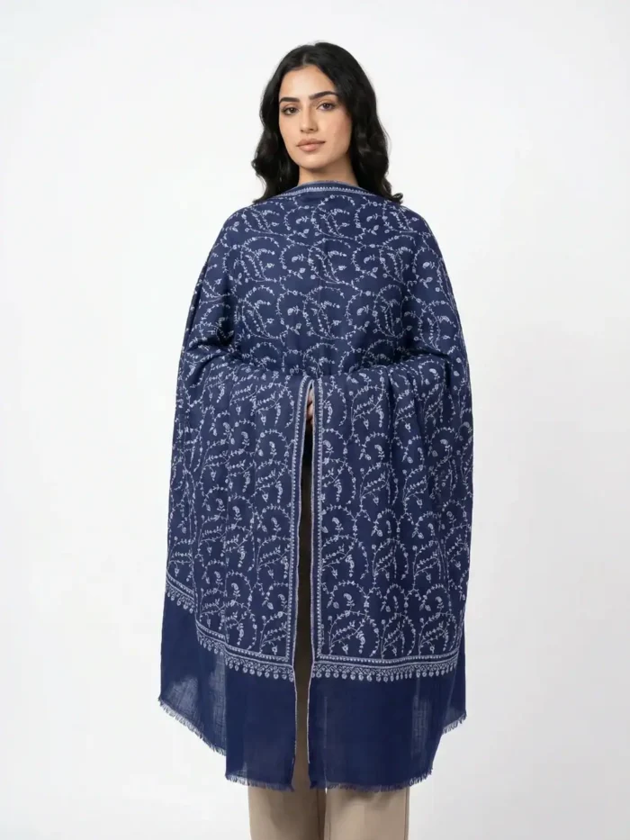 100% Pure Pashmina Hand Embroidered Shawl
